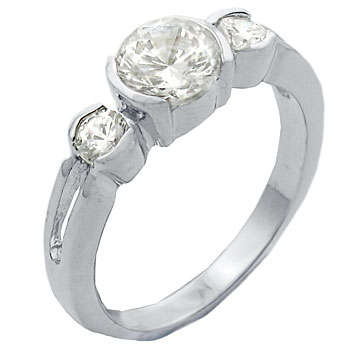 ** MOTHER'S DAY ** 2.25ctw Diamond & Diamond ZrO2 Ring