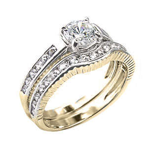 ** Read B4 Bidding ** 3.00ctw Diamond & Diamond ZrO2 Ring Set / Size 6