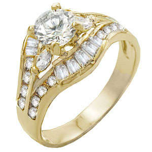 ** Read B4 Bidding ** 3.00ctw Diamond & Diamond ZrO2 Ring / Size 7 1/2