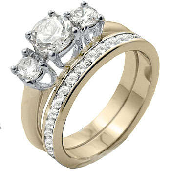 ** Read B4 Bidding ** 3.50ctw 'FOREVER' Diamond & Diamond ZrO2 Set / Size 7