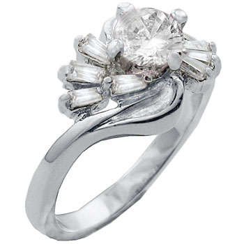 ** Read B4 Bidding ** 2.00ctw Diamond & Diamond ZrO2 Ring / Size 5