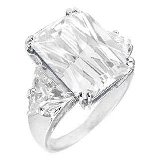 ** Read B4 Bidding **39.00ctw Diamond & Diamond ZrO2 Ring / Size 6