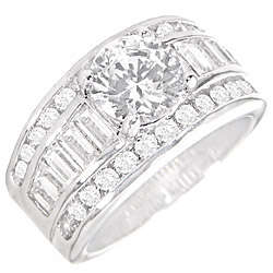 ** Read B4 Bidding ** 6.00ctw Diamond & Diamond ZrO2 Ring / Size 7