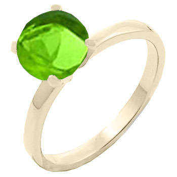 ** Read B4 Bidding ** 3.50ctw Peridot ZrO2 Ring / Size 5