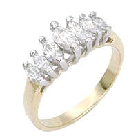 ** Read B4 Bidding ** 1.50ctw Diamond & Diamond ZrO2 Ring / Size 8