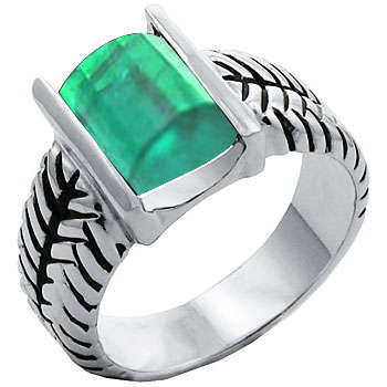 ** Read B4 Bidding ** Designer 3.00ctw Tropical Teal ZrO2 Ring / Size 6