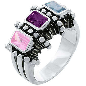 ** Read B4 Bidding ** Designer 3.00ctw Multi ZrO2 Ring / Size 6