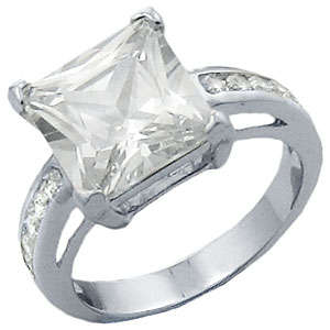 ** Read B4 Bidding ** Designer 8.50ctw Diamond & Diamond ZrO2 Ring / Size 9