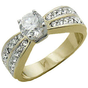 ** Read B4 Bidding ** Designer 2.50ctw Diamond & Diamond ZrO2 Ring / Size 8