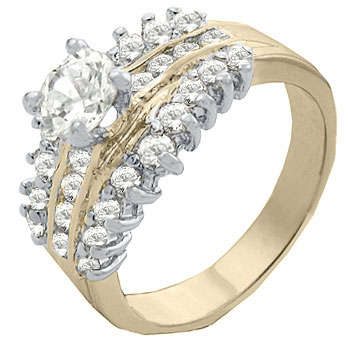 ** Read B4 Bidding ** 2.50ctw Diamond & Diamond ZrO2 Ring / Size 10