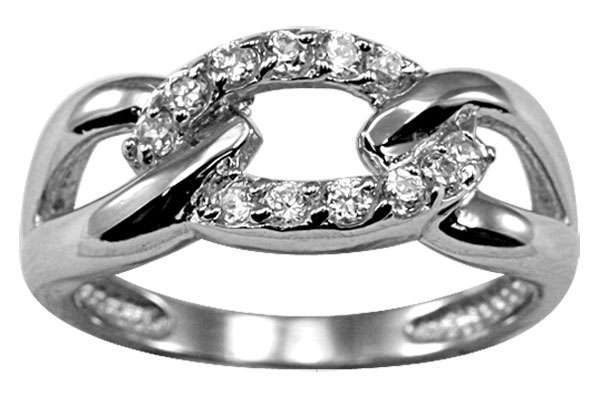 ** Read B4 Bidding ** Sterling Silver DESIGNER Diamond & Diamond ZrO2 Ring / Size 7