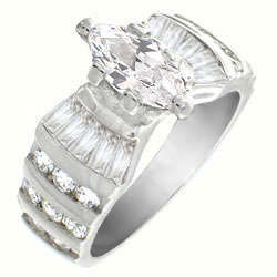 ** Read B4 Bidding ** 6.00ctw Diamond & Diamond ZrO2 Ring / Size 7