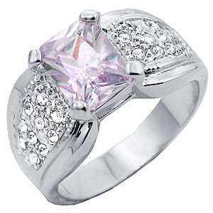 ** Read B4 Bidding ** 5.00ctw Tanzanite & Diamond ZrO2 Ring / Size 5, 6, 7, 8, 9, 10