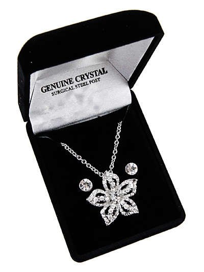 ** Read B4 Bidding ** Crystal Necklace & Earrings Set