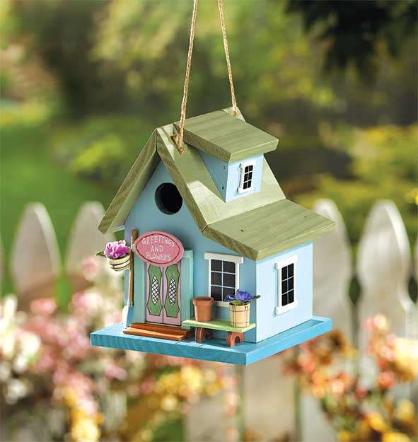 ** Read B4 Bidding ** Flower Shop Birdhouse