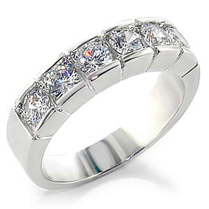 ** NO TRICKS - JUST TREATS ** 3.00ctw Diamond & Diamond ZrO2 Ring / Size 8