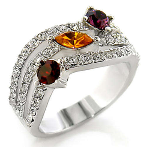 THINK CHRISTMAS!  Swarovski Austrian Crystal Ring / Size 7