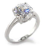 ** Read B4 Bidding ** 5.00ctw Diamond ZrO2 Ring / Size 7