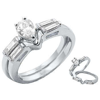 ** Read B4 Bidding **  3.00ctw Diamond & Diamond ZrO2 Ring Set / Size 7