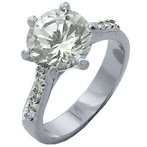 ** Read B4 Bidding ** 8.00ctw Diamond & Diamond ZrO2 Ring / Size 7