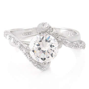 .925 Sterling Silver ZrO2 Ring