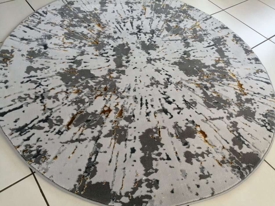 Beautiful , Vibrant , Modern , Excellent Quality Turkish Modern Round  Rug