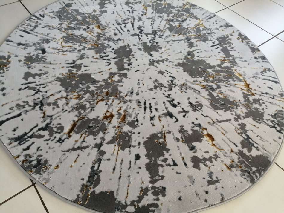 Beautiful , Vibrant , Modern , Excellent Quality Turkish Modern Round  Rug