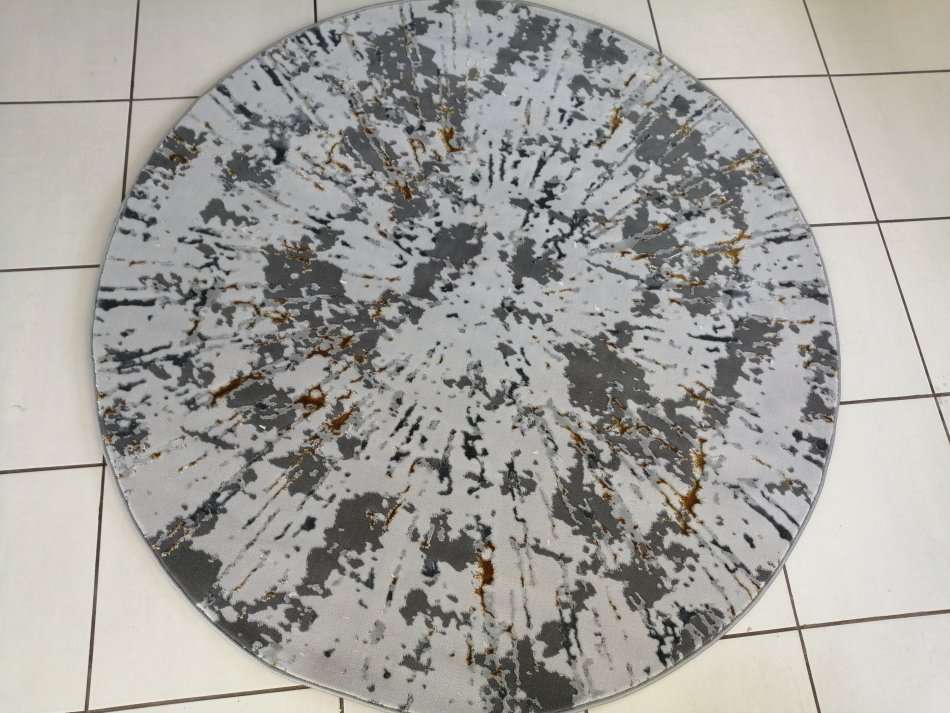 Beautiful , Vibrant , Modern , Excellent Quality Turkish Modern Round  Rug