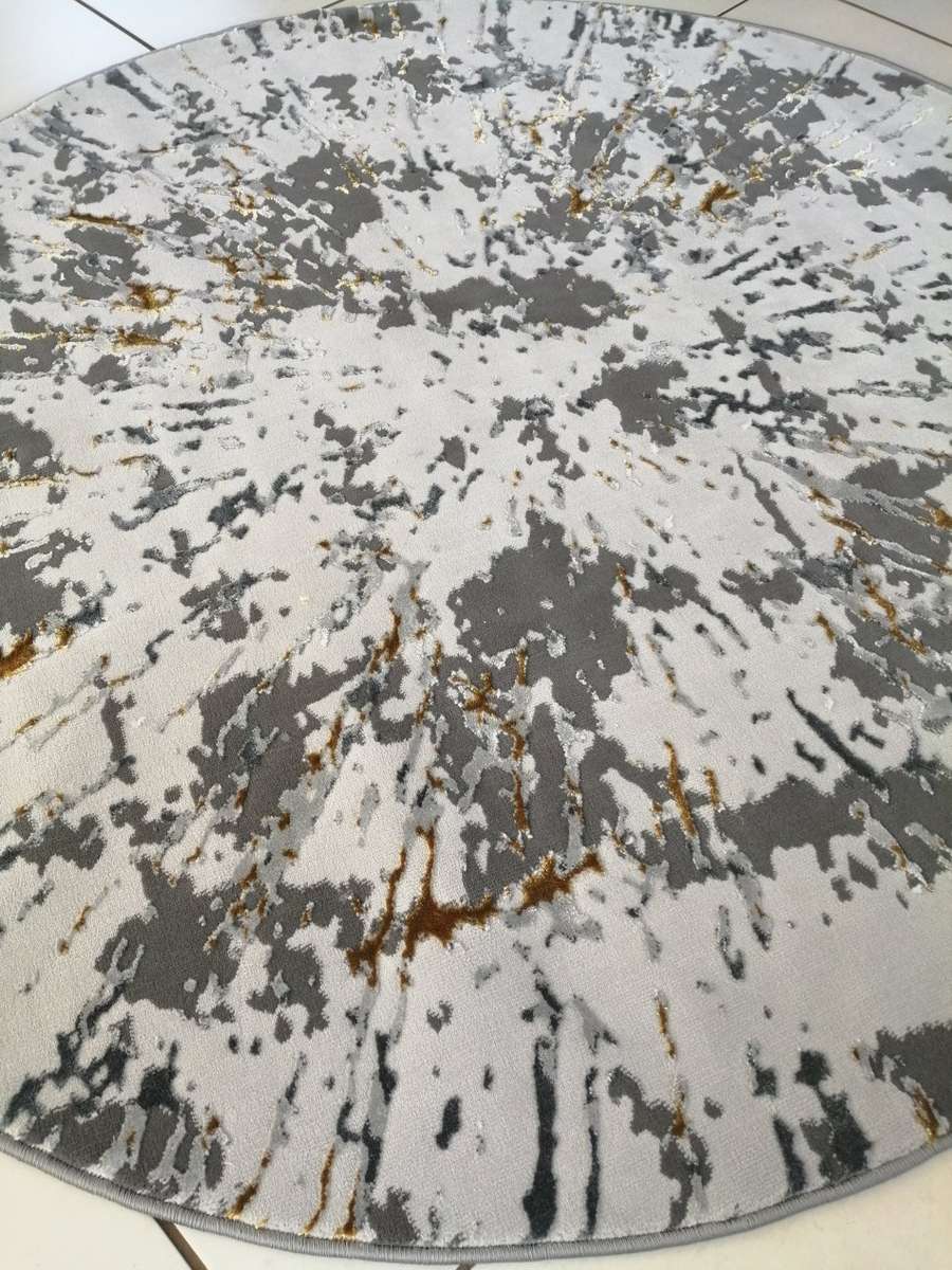 Beautiful , Vibrant , Modern , Excellent Quality Turkish Modern Round  Rug