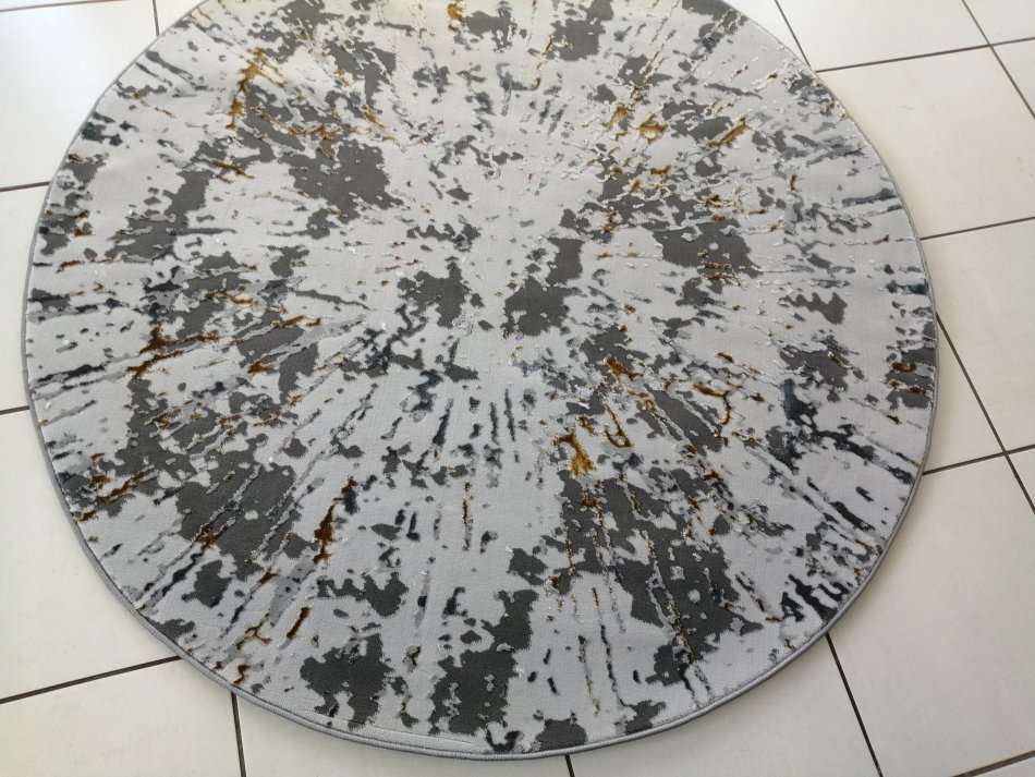 Beautiful , Vibrant , Modern , Excellent Quality Turkish Modern Round  Rug