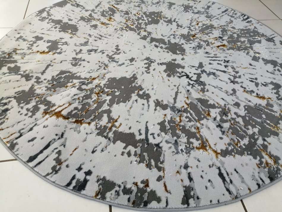 Beautiful , Vibrant , Modern , Excellent Quality Turkish Modern Round  Rug