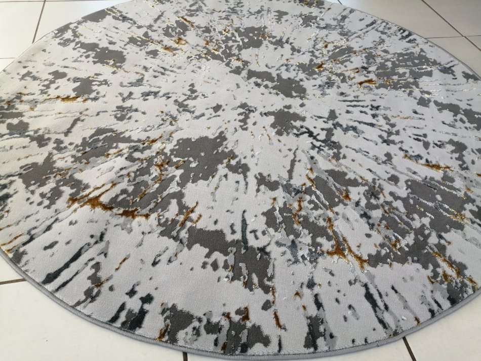 Beautiful , Vibrant , Modern , Excellent Quality Turkish Modern Round  Rug