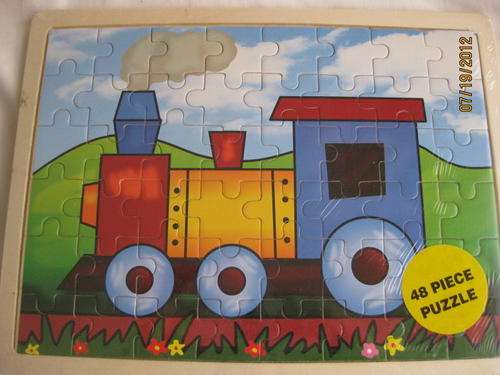 48 Piece Wooden Puzzle . Train
