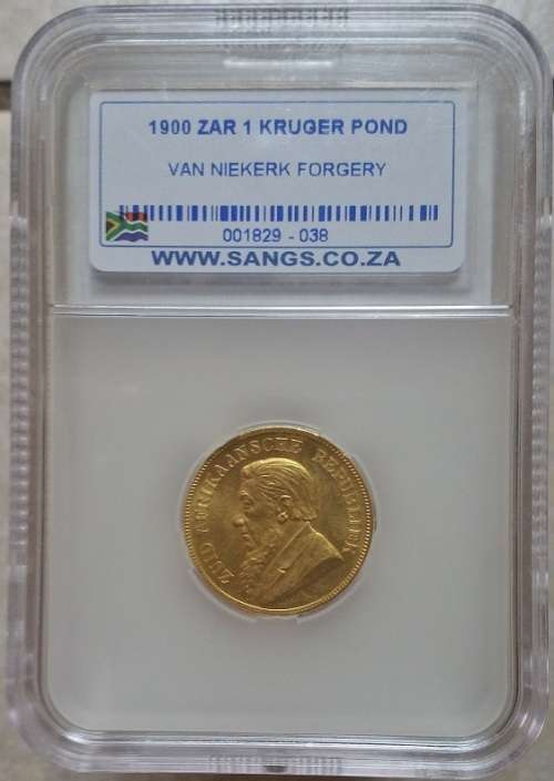 1900 ZAR Kruger Pond Restrike Unc