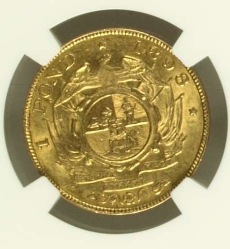 1898 ZAR Kruger Pond NGC Graded UNC