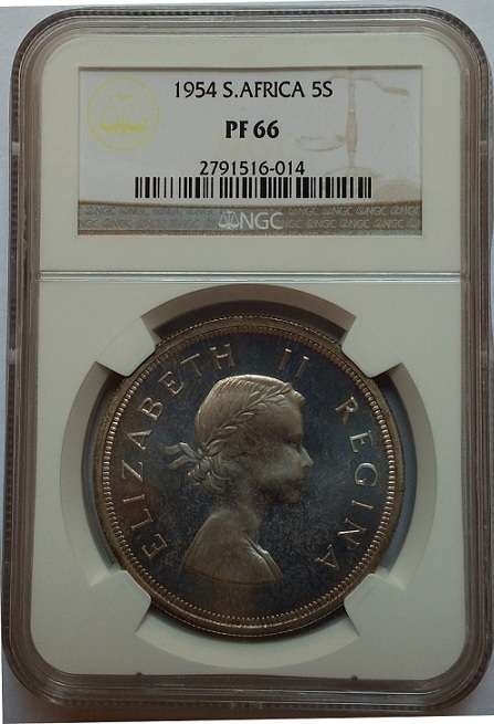 1954 Union Crown 5/ NGC Graded PF66 Scarce!