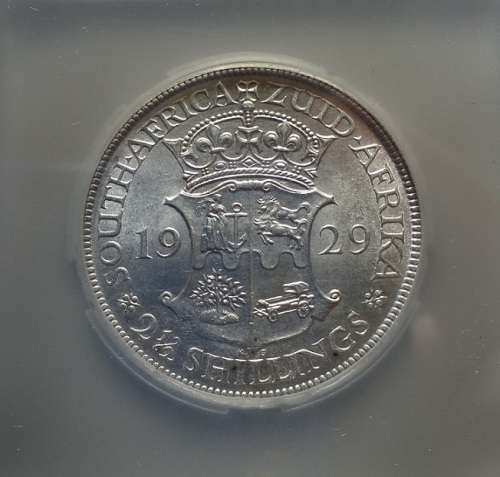 1929 Union Halfcrown Graded MS62 - Scarce!