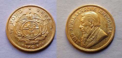 1895 ZAR Kruger Halfpond Nice