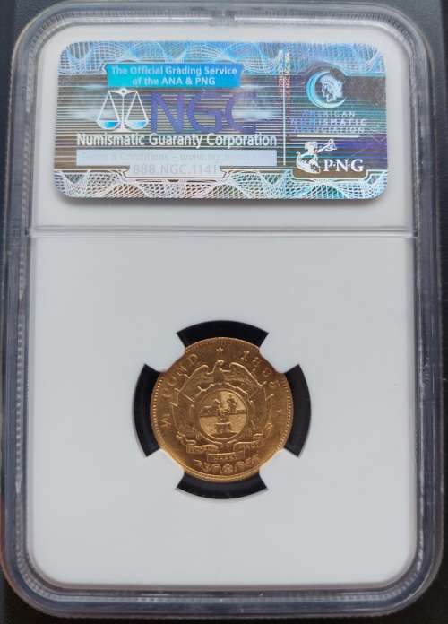 *1895 ZAR Kruger Halfpond graded AU55