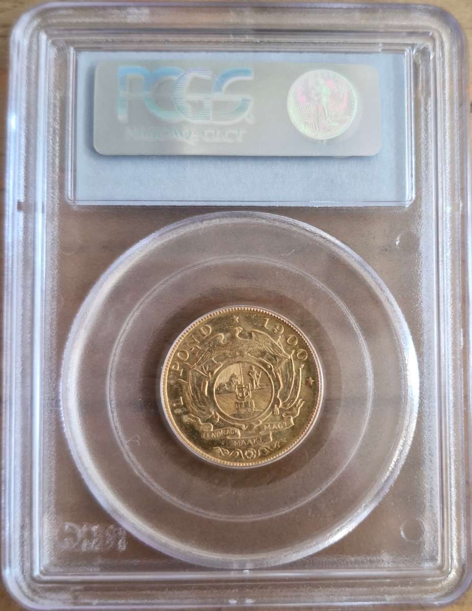 1900 ZAR Kruger Pond Graded MS62