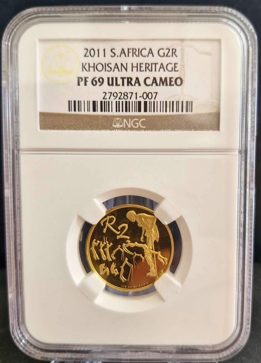 2011 Heritage Series Gold R2 Khoisan NGC Graded PF69