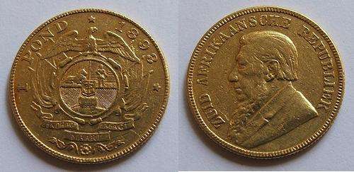 1893 ZAR Kruger Pond Scarce - Low Mintage