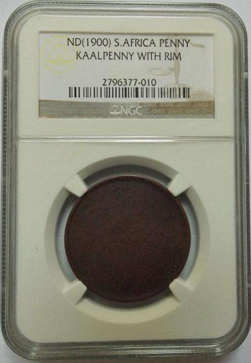 1900 ZAR Kruger Kaal/Blank Penny NGC Authenticated!
