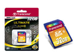 Transcend 32 GB Ultimate Speed SDHC Class 10 Flash Memory Card TS32GSDHC10