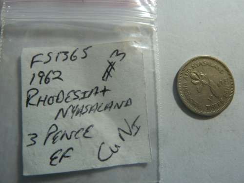 1966 Rhodesia and Nyasaland 3 pence