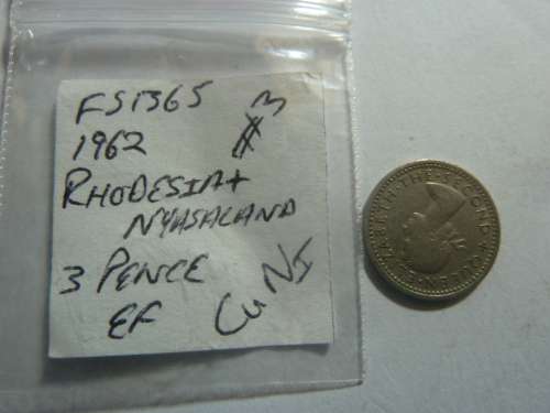 1966 Rhodesia and Nyasaland 3 pence