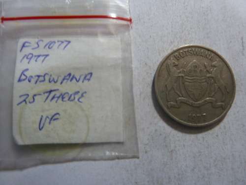 1977 Botswana 25 thebe