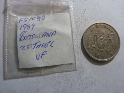 1989 Botswana 25 thebe