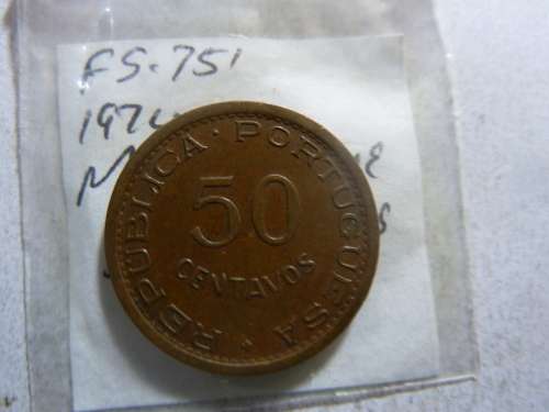 1974 Mozambique 50 centavos