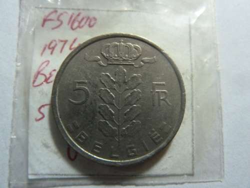 1974 Belgium 5 franc